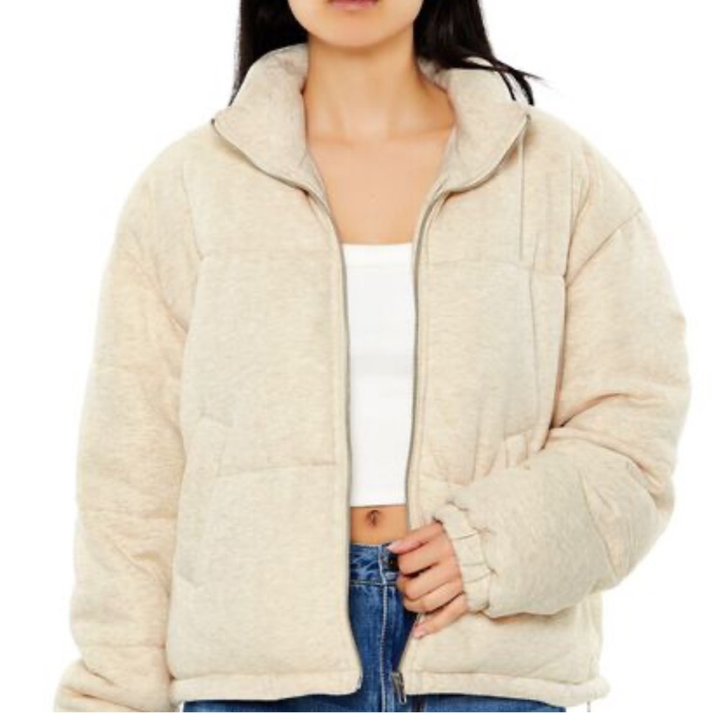 **New**Quilted French Terry Puffer sweater size s - Picture 16 of 16